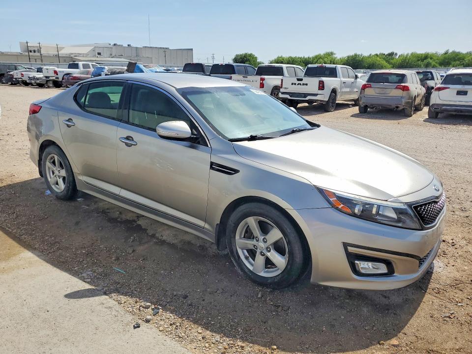 2015 Kia Optima VIN KNAGM4A74F5556424 COPART salvage auction — MINOR DENT/SCRATCHES, Tx - Cert Of Title-Rebuilt Salvage, sold $1,250 on 2026-07-27 (photo 4)