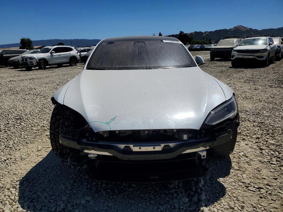 2022 Tesla Model s VIN 5YJSA1E63NF484019 COPART salvage auction — FRONT END, Ca - Salvage Certificate, sold $60 on 2026-07-30 (photo 5)