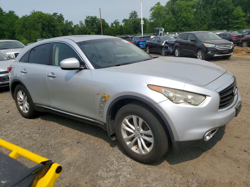 2014 Infiniti Qx70 VIN JN8CS1MW1EM413089 COPART salvage auction — MINOR DENT/SCRATCHES, WV - CERTIFICATE OF TITLE, sold $2,500 on 2026-07-21 (photo 4)