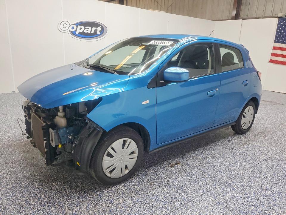 2024 Mitsubishi Mirage VIN ML32AUHJ8RH021013 COPART salvage auction — FRONT END, CA - CERTIFICATE OF TITLE (P), sold $5,700 on 2026-07-20 (photo 1)