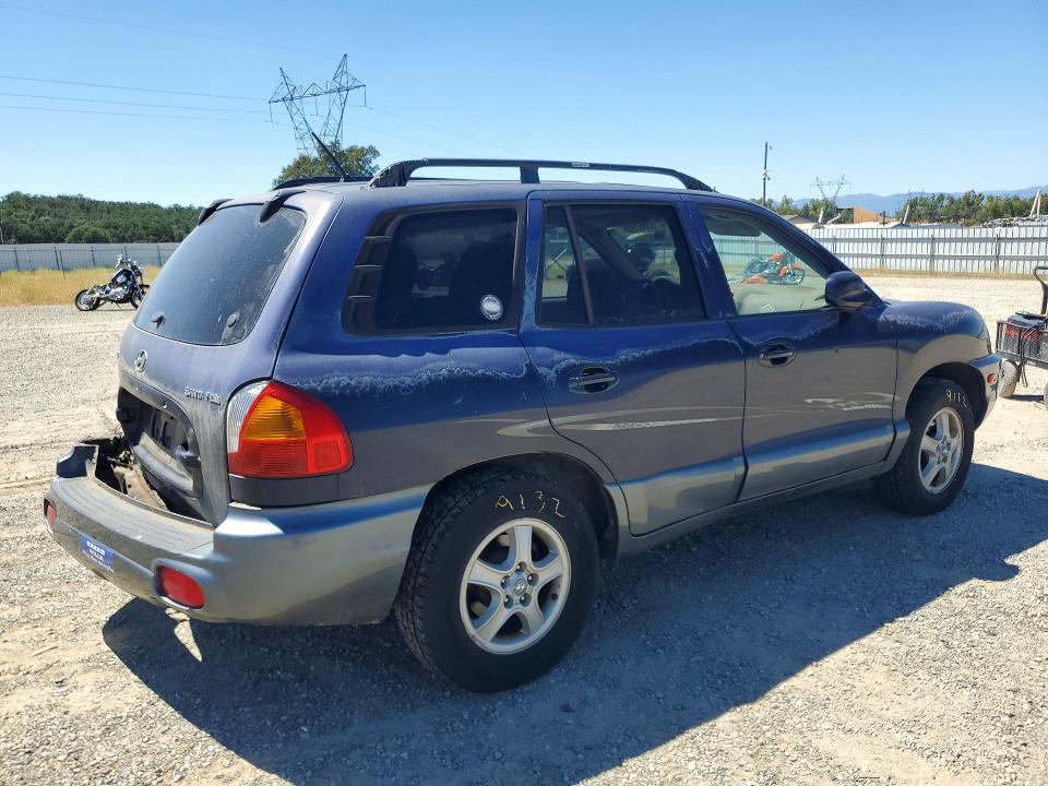 2004 Hyundai Santa fe VIN KM8SB12BX4U812309 COPART salvage auction — REAR END, CA - SALVAGE CERTIFICATE, sold $275 on 2026-07-17 (photo 3)