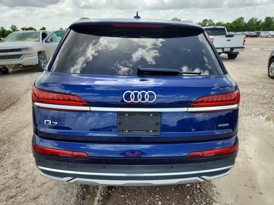 2021 Audi Q7 VIN WA1LJAF75MD025263 COPART salvage auction — WATER/FLOOD, TX - SALVAGE TITLE-FLOOD DAMAGE (P), sold $9,400 on 2026-08-04 (photo 6)