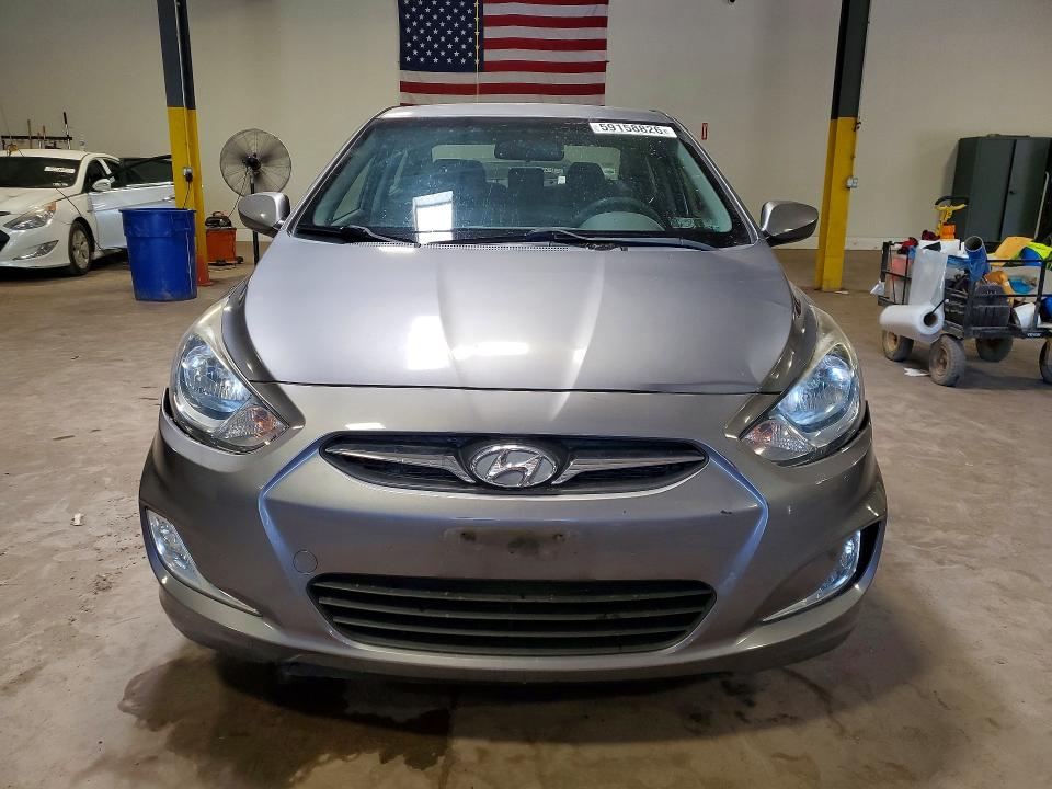2013 Hyundai Accent VIN KMHCU4AE8DU489745 COPART salvage auction — REAR END, Pa - Certificate Of Salvage, sold $1,350 on 2026-07-27 (photo 5)