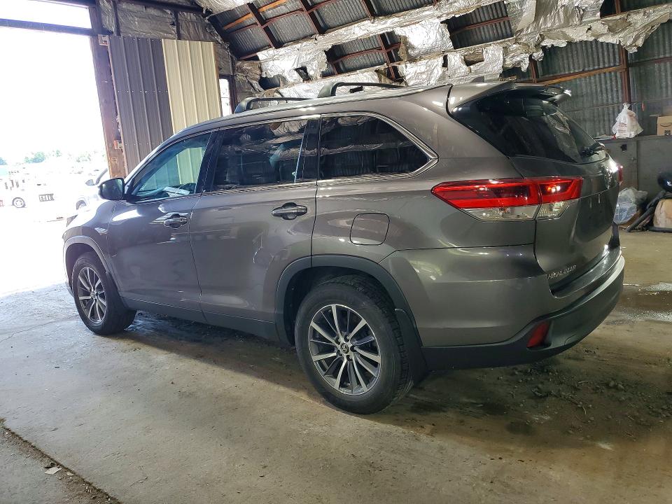 2019 Toyota Highlander VIN 5TDJZRFH0KS578756 COPART salvage auction — FRONT END, Ny - Mv-907A Salvage Certificate (P), sold $16,700 on 2026-07-22 (photo 2)