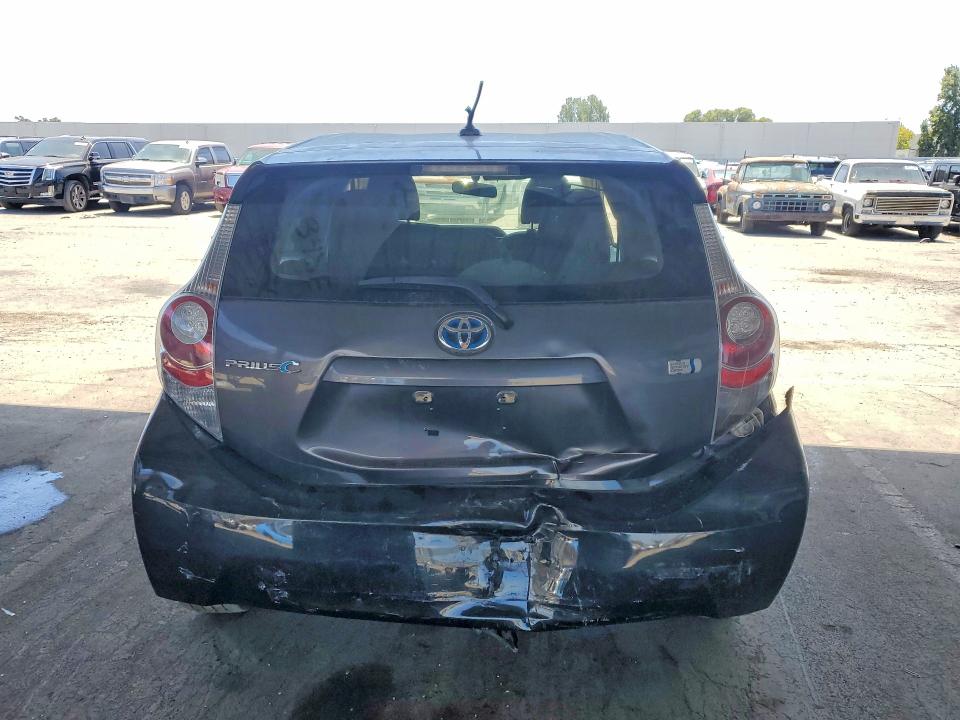 2014 Toyota Prius VIN JTDKDTB39E1572322 COPART salvage auction — REAR END, Ca - Salvage Certificate, sold $575 on 2026-07-14 (photo 6)
