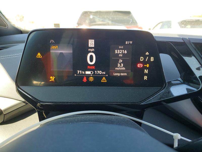 2023 Volkswagen Id.4 VIN 1V2WNPE8XPC036210 COPART salvage auction — FRONT END, Ca - Salvage Certificate, sold $11,900 on 2026-07-16 (photo 9)