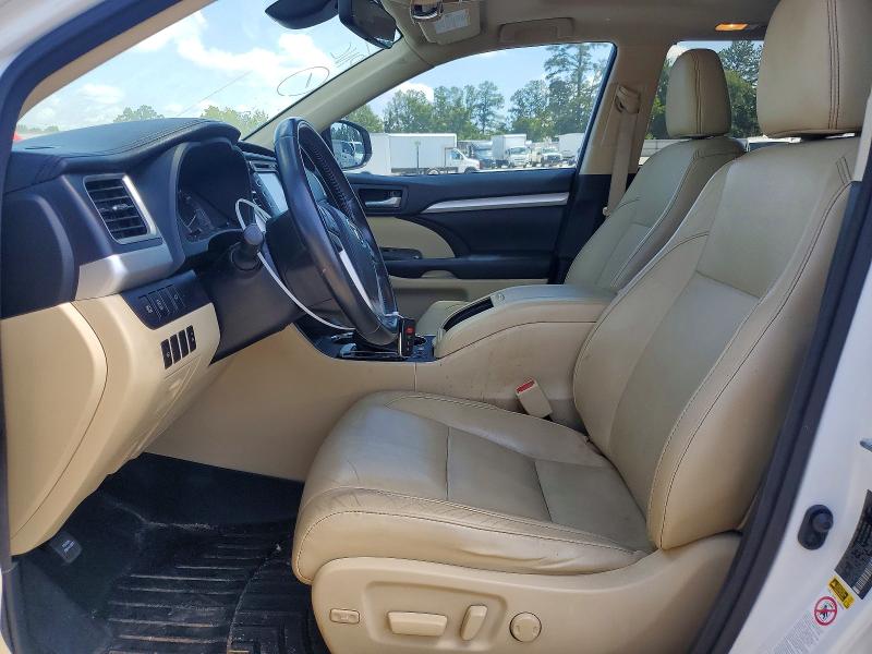 2017 Toyota Highlander VIN 5TDKZRFH1HS511855 COPART salvage auction — FRONT END, Va - Certificate Of Title (P), sold $6,100 on 2026-07-27 (photo 7)