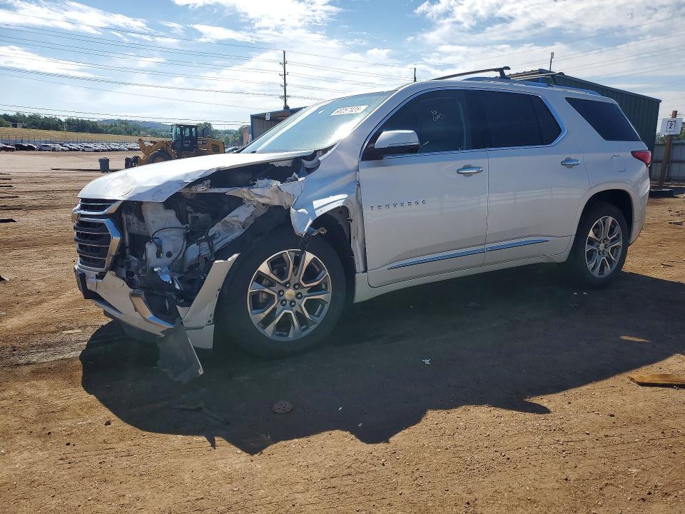 2018 Chevrolet Traverse VIN 1GNEVJKW4JJ148847 COPART salvage auction — FRONT END, Co - Salvage Title, sold $3,750 on 2026-08-03 (photo 1)