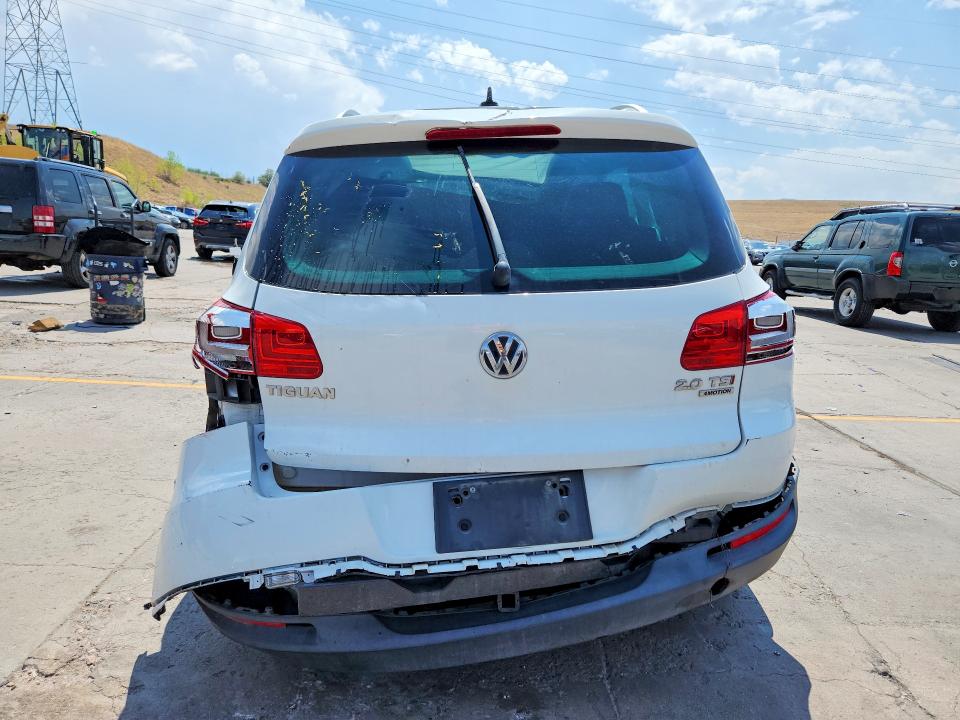 2015 Volkswagen Tiguan VIN WVGBV7AX2FW507773 COPART salvage auction — ROLLOVER, CO - PUBLIC - SALVAGE TITLE, sold $275 on 2026-08-24 (photo 6)