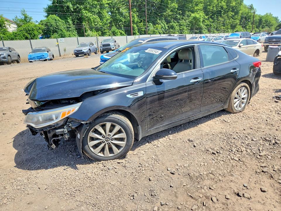 2016 Kia Optima VIN 5XXGU4L34GG045936 COPART salvage auction — FRONT END, Pa - Certificate Of Salvage, sold $275 on 2026-07-29 (photo 1)