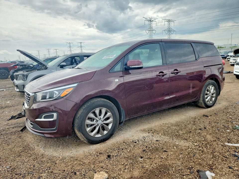 2019 Kia SEDONA VIN KNDMB5C16K6541308 COPART salvage auction — FRONT END, Il - Salvage Certificate, sold $250 on 2026-07-30 (photo 1)