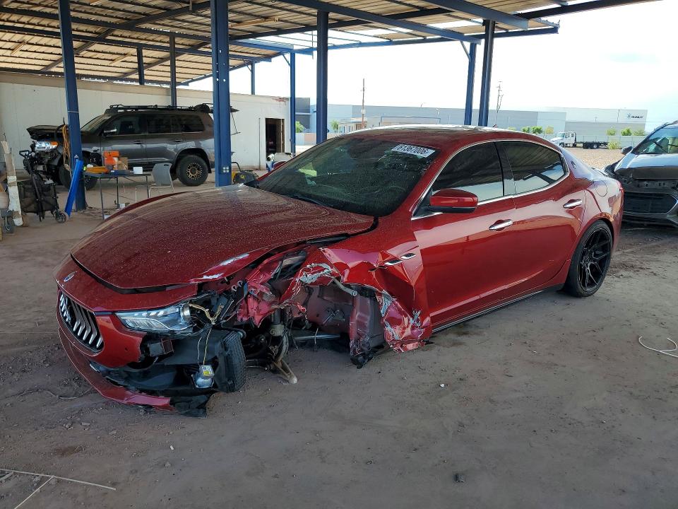 2018 Maserati Ghibli VIN ZAM57YTA6J1296685 COPART salvage auction — FRONT END, Az - Cert Of Title - Salvage, sold $2,250 on 2026-08-27 (photo 1)