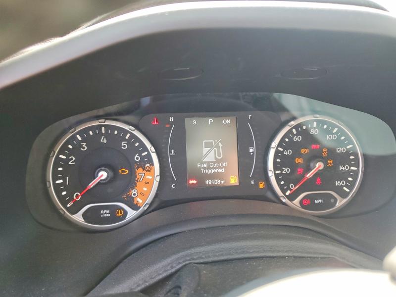 2018 Jeep Renegade VIN ZACCJBBB0JPG84094 COPART salvage auction — FRONT END, Ny - Mv-907A Salvage Certificate, sold $1,600 on 2026-08-10 (photo 9)