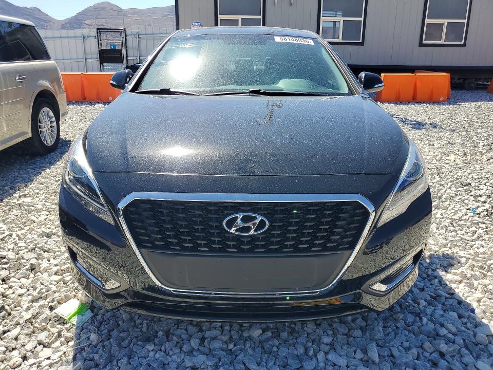 2017 Hyundai Sonata hybrid VIN KMHE34L31HA077214 COPART salvage auction — REAR END, NV - SALVAGE TITLE, sold $3,650 on 2026-07-22 (photo 5)