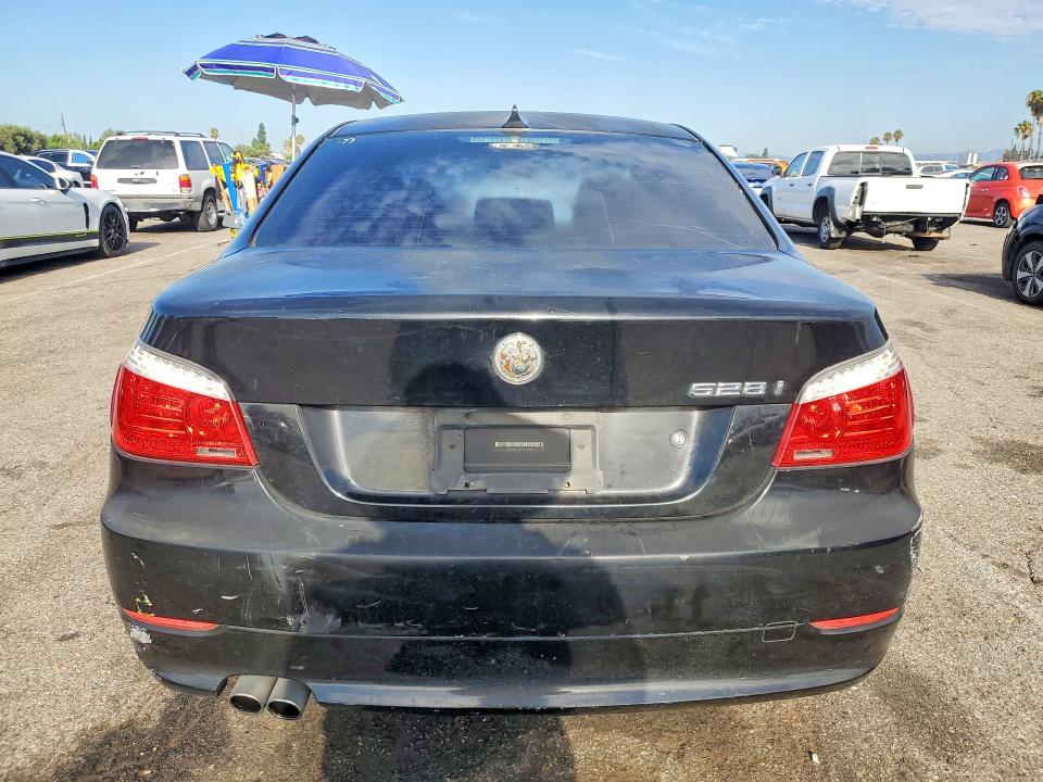 2008 BMW 5 series VIN WBANU53598C112690 COPART salvage auction — FRONT END, Ca - Dis/Dlr/Exp App For Dup Clean, sold $100 on 2026-07-28 (photo 6)