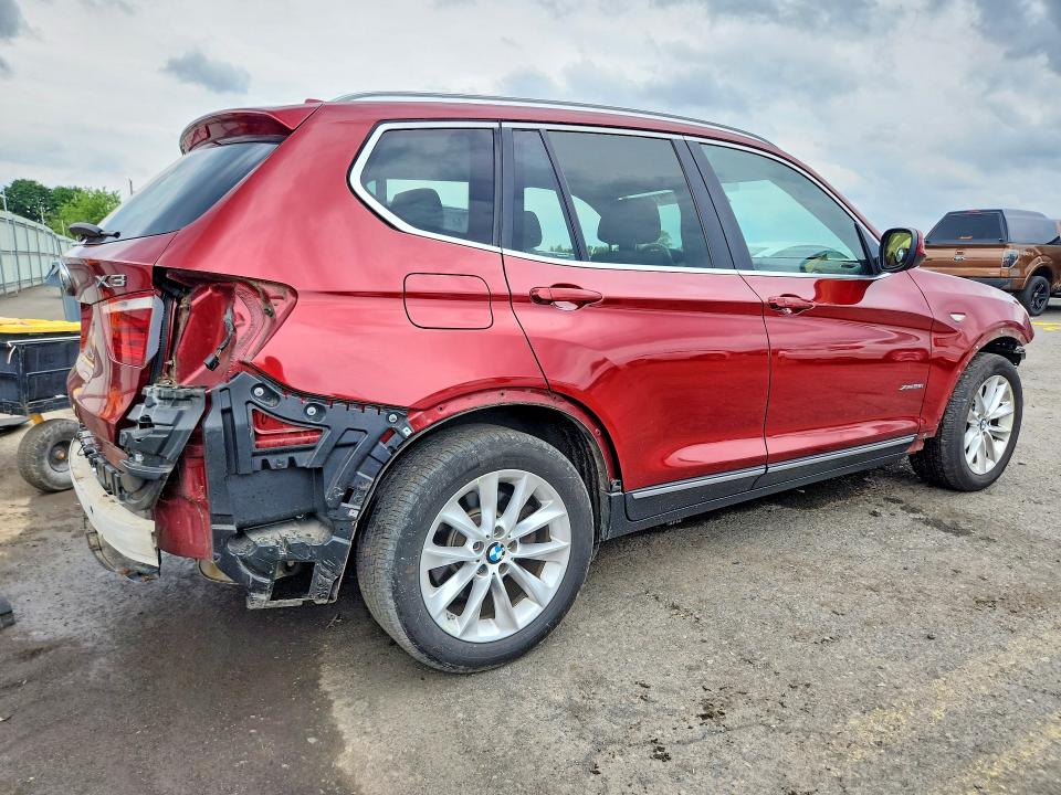 2014 BMW X3 VIN 5UXWX9C52E0D20558 COPART salvage auction — WATER/FLOOD, Pa - Certificate Of Salvage, sold $1,000 on 2026-07-31 (photo 3)