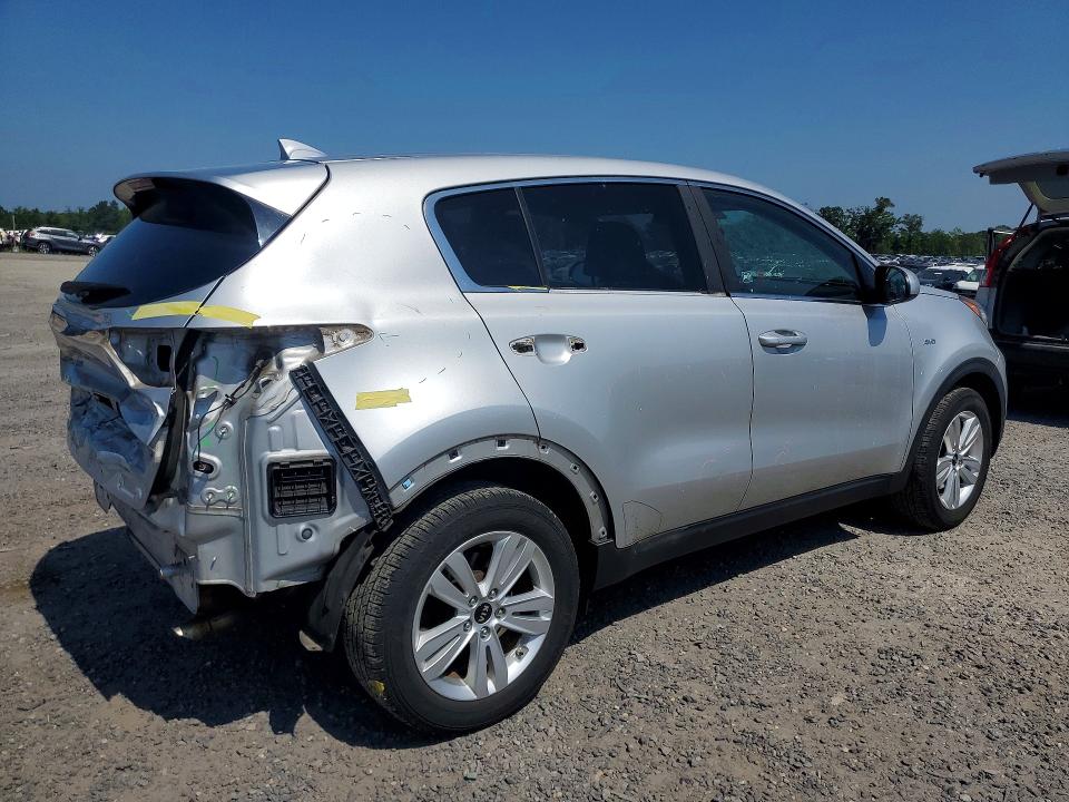 2018 Kia Sportage VIN KNDPMCAC9J7307284 COPART salvage auction — REAR END, Va - Cert Of Title - Salvage, sold $3,350 on 2026-07-22 (photo 3)
