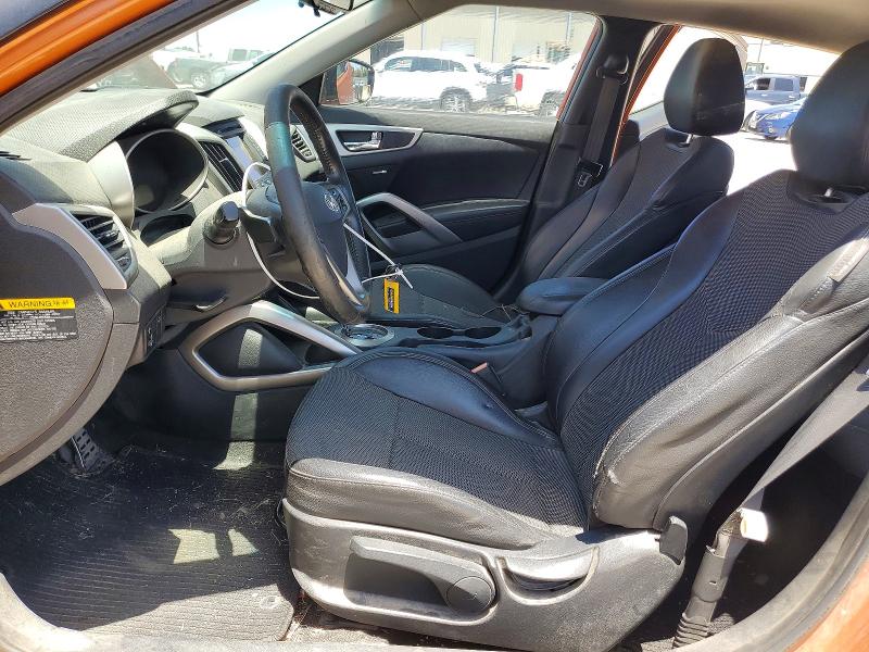 2013 Hyundai Veloster VIN KMHTC6AD4DU147005 COPART salvage auction — REAR END, Tx - Salvage Vehicle Title, sold $250 on 2026-07-23 (photo 7)