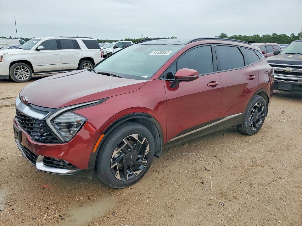 2025 Kia Sportage VIN 5XYK5CDF0SG249258 COPART salvage auction — WATER/FLOOD, Tx - Salvage Title-Flood Damage, sold $15,400 on 2026-07-28 (photo 1)