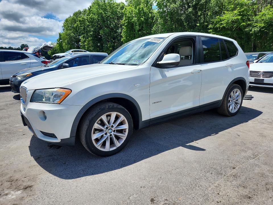 2013 BMW X3 VIN 5UXWX9C50D0A27109 COPART salvage auction — WATER/FLOOD, NJ - CERT OF TITLE-SALVAGE FLOOD, sold $550 on 2026-07-28 (photo 1)