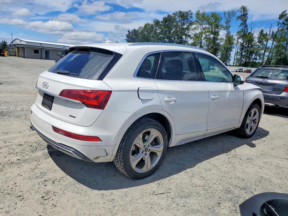 2021 Audi Q5 VIN WA1BAAFY8M2140326 COPART salvage auction — FRONT END, Wa - Bill Of Sale, sold $14,600 on 2026-07-20 (photo 3)