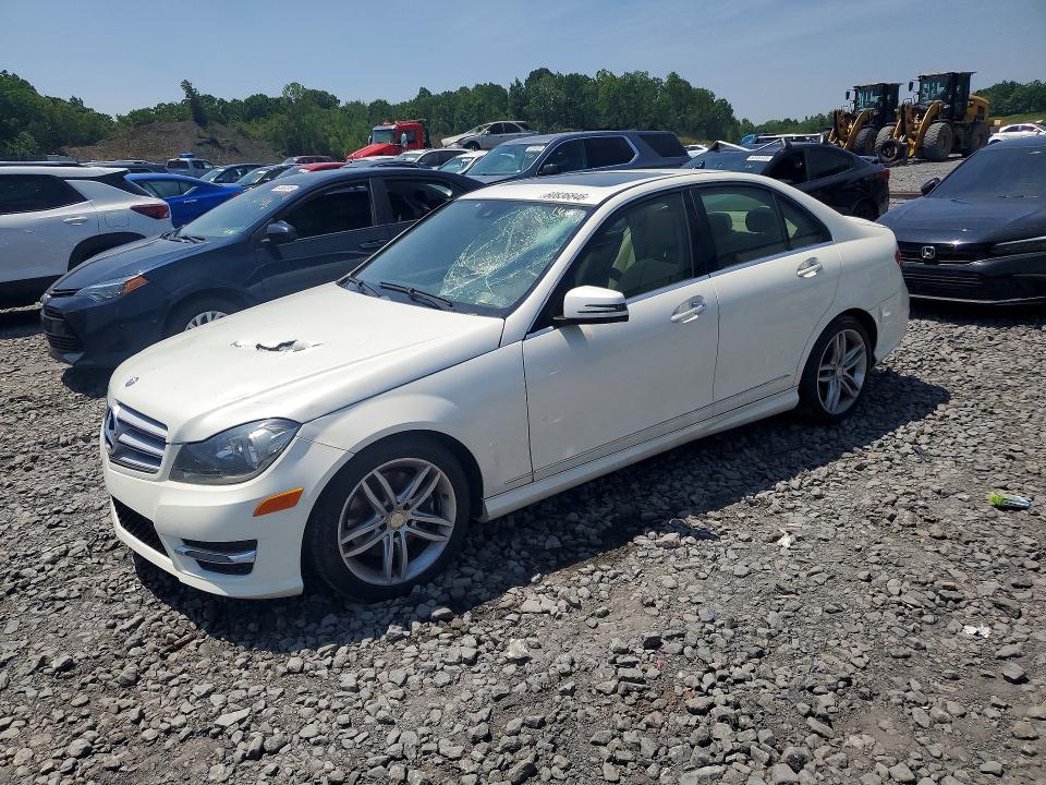 2013 Mercedes-benz C-klasse VIN WDDGF8AB1DG083484 COPART salvage auction — FRONT END, Pa - Certificate Of Salvage, sold $400 on 2026-07-29 (photo 1)