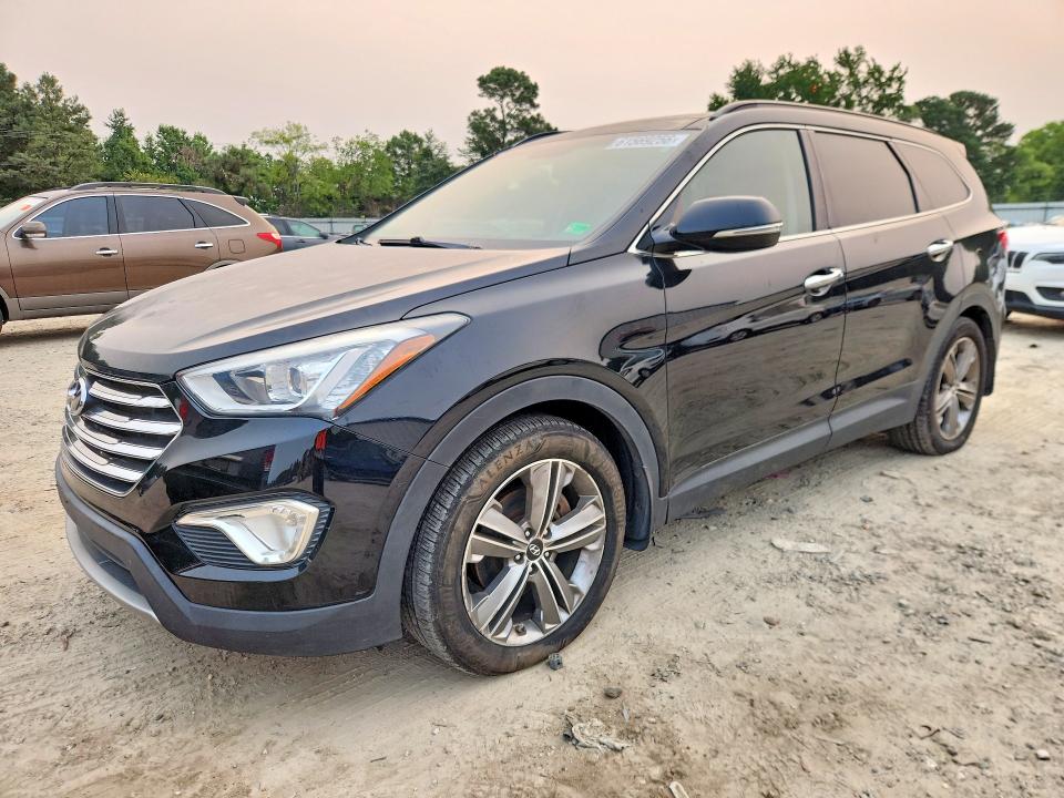 2014 Hyundai Santa fe VIN KM8SRDHFXEU085813 COPART salvage auction — FRONT END, Va - Certificate Of Title, sold $2,950 on 2026-07-28 (photo 1)