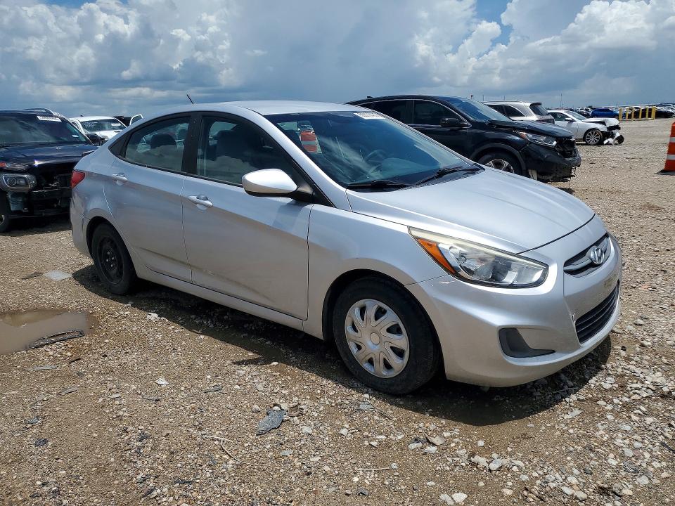 2017 Hyundai Accent VIN KMHCT4AE0HU249596 COPART salvage auction — REAR END, Tx - Salvage Vehicle Title, sold $675 on 2026-07-23 (photo 4)