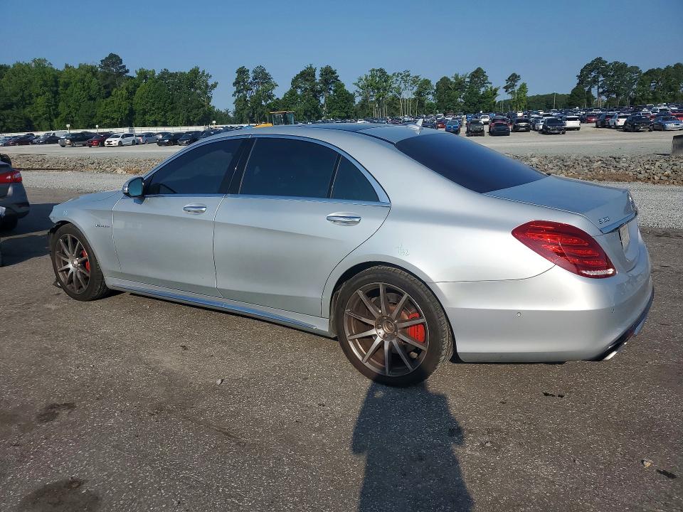 2015 Mercedes-benz S-klasse amg VIN WDDUG7JB7FA148967 COPART salvage auction — FRONT END, Nc - Salvage Certificate Of Title, sold $3,000 on 2026-07-28 (photo 2)