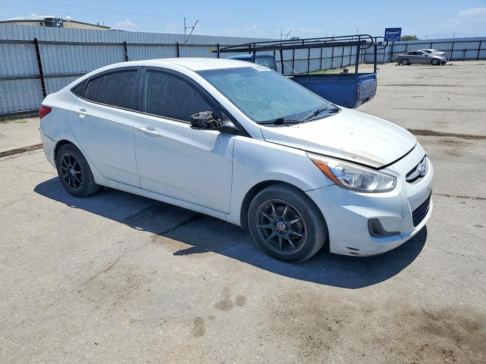 2016 Hyundai Accent VIN KMHCT4AE2GU105918 COPART salvage auction — MINOR DENT/SCRATCHES, Ca - App For Dup Clean Or Ac, sold $225 on 2026-07-24 (photo 4)