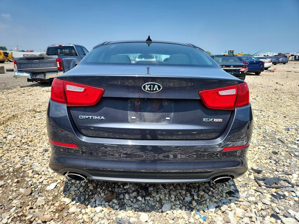2015 Kia Optima VIN 5XXGN4A76FG492804 COPART salvage auction — WATER/FLOOD, Il - Salvage Cert-Flood, sold $550 on 2026-07-31 (photo 6)
