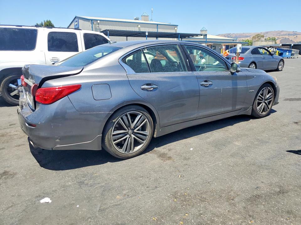 2014 Infiniti Q50 VIN JN1AV7AP4EM691305 COPART salvage auction — REAR END, CA - SALVAGE CERTIFICATE, sold $2,100 on 2026-07-28 (photo 3)