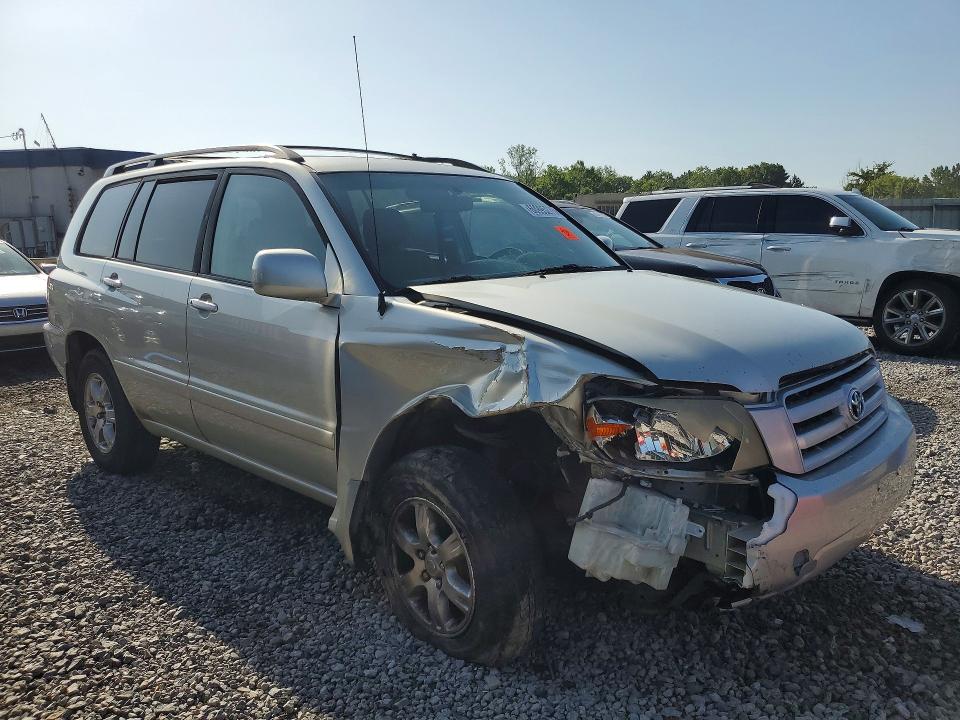 2004 Toyota Highlander VIN JTEEP21A840027579 COPART salvage auction — FRONT END, AL - CERT OF TITLE-SALVAGE TITLE (P), sold $225 on 2026-07-28 (photo 4)