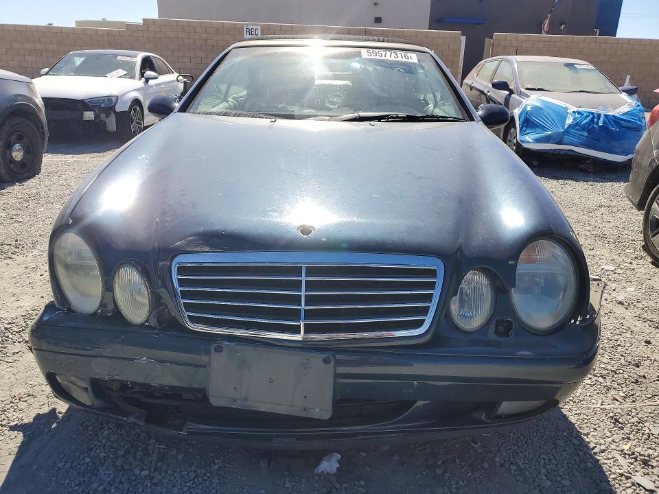 1999 Mercedes-benz Clk-class VIN WDBLK65G5XT024463 COPART salvage auction — FRONT END, CA - SALVAGE CERTIFICATE, sold $250 on 2026-07-29 (photo 5)