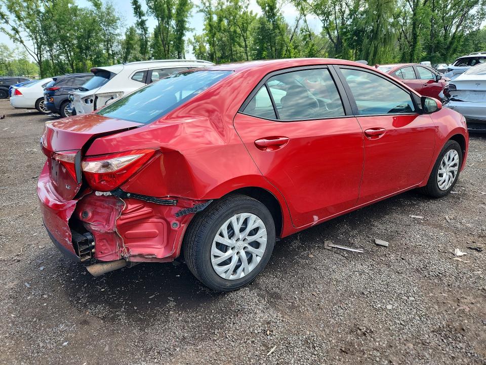 2017 Toyota Corolla VIN 5YFBURHE2HP637717 COPART salvage auction — REAR END, Ct - Cert Of Title-Salvage, sold $2,200 on 2026-07-14 (photo 3)