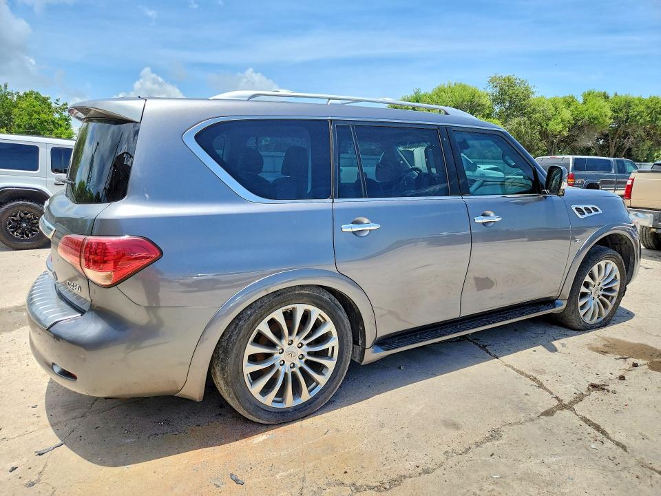 2017 Infiniti Qx80 VIN JN8AZ2NF7H9647364 COPART salvage auction — UNDERCARRIAGE, Tx - Certificate Of Title (P), sold $1,250 on 2026-07-21 (photo 3)
