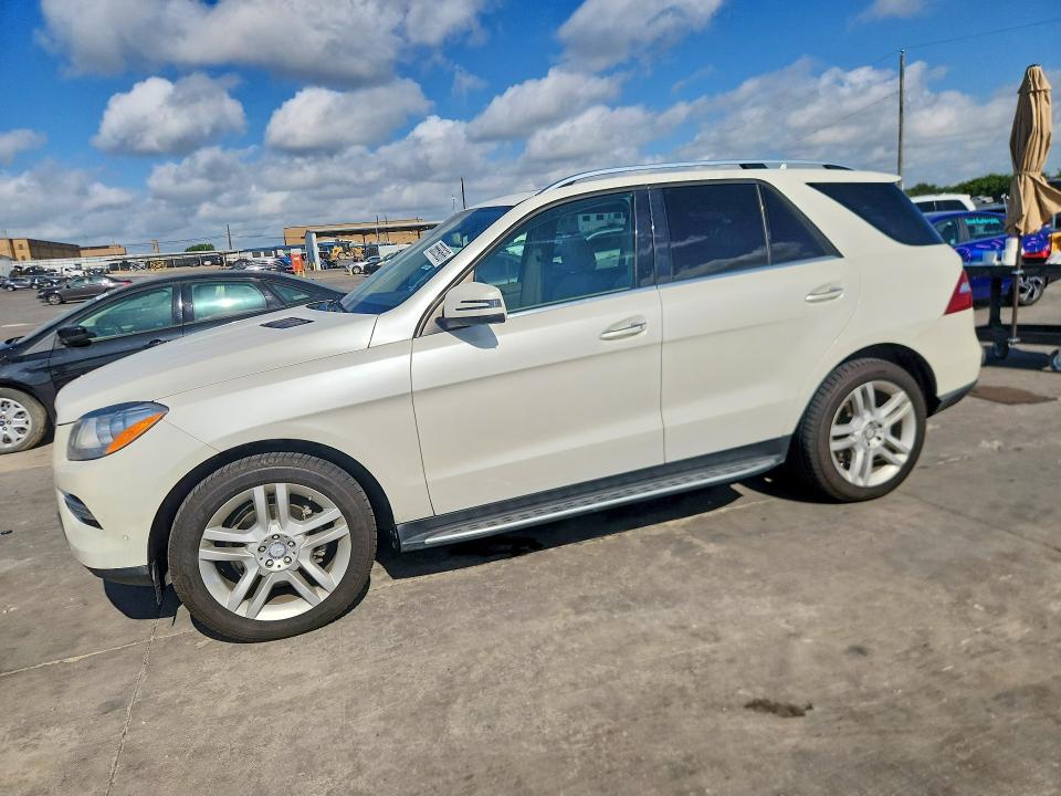 2014 Mercedes-benz M-klasse VIN 4JGDA5JB4EA411782 COPART salvage auction — REAR END, Tx - Salvage Vehicle Title, sold $4,300 on 2026-08-03 (photo 1)