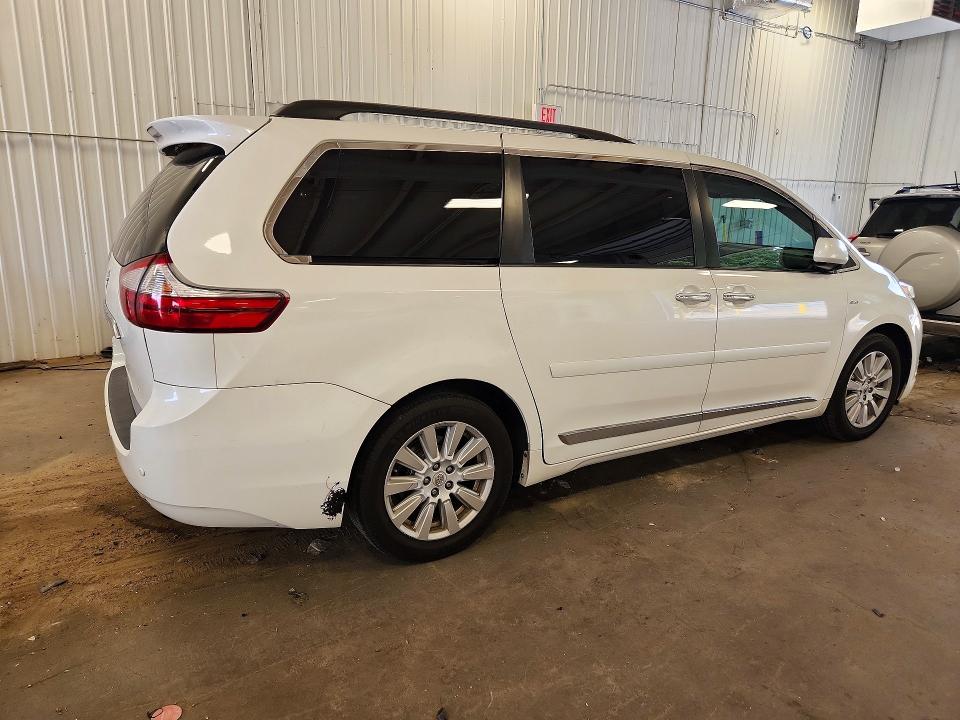 2017 Toyota Sienna VIN 5TDDZ3DC5HS160929 COPART salvage auction — MINOR DENT/SCRATCHES, Mn - Cert Of Title-Prior Salvage, sold $3,350 on 2026-07-23 (photo 3)