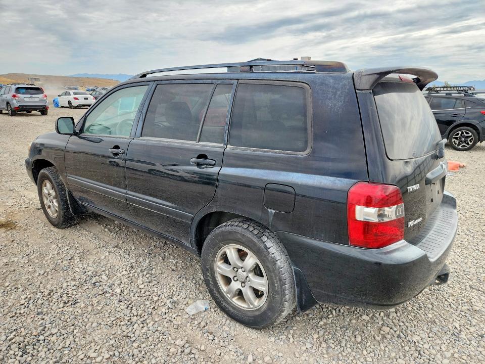 2007 Toyota Highlander VIN JTEEP21AX70229036 COPART salvage auction — MECHANICAL, Ut - Certificate Of Title, sold $350 on 2026-07-31 (photo 2)