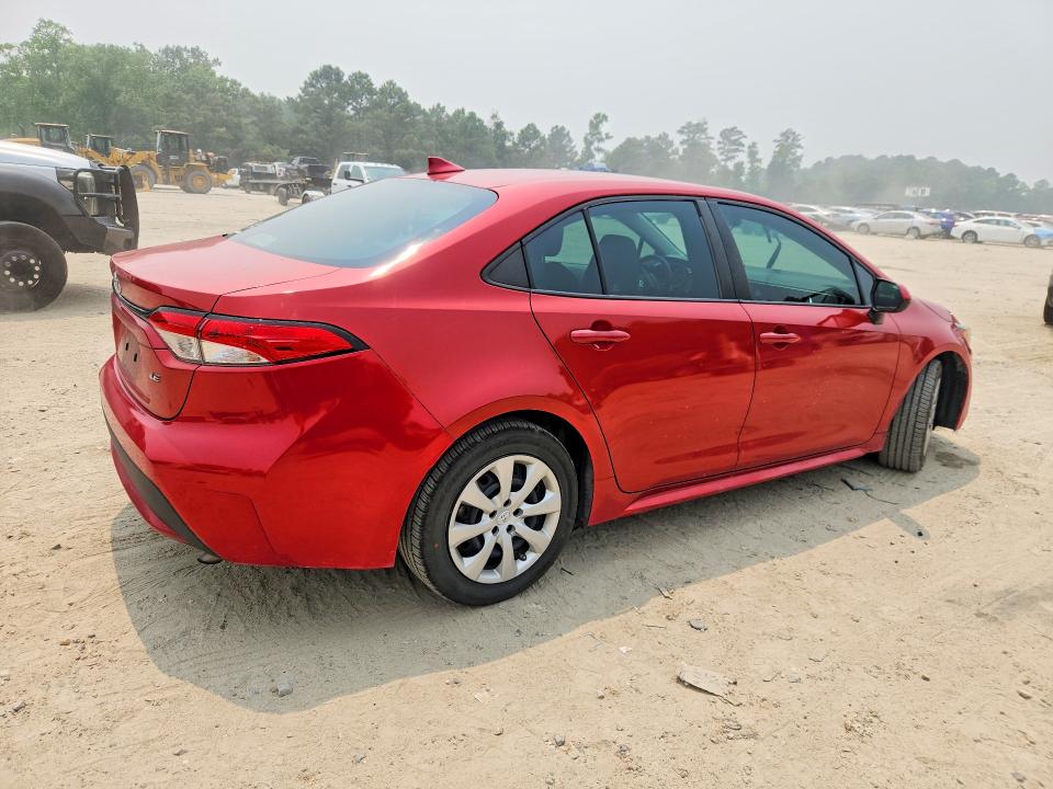 2020 Toyota Corolla VIN 5YFEPRAE0LP057681 COPART salvage auction — WATER/FLOOD, Va - Cert Of Title-Salvage Water, sold $350 on 2026-07-28 (photo 3)