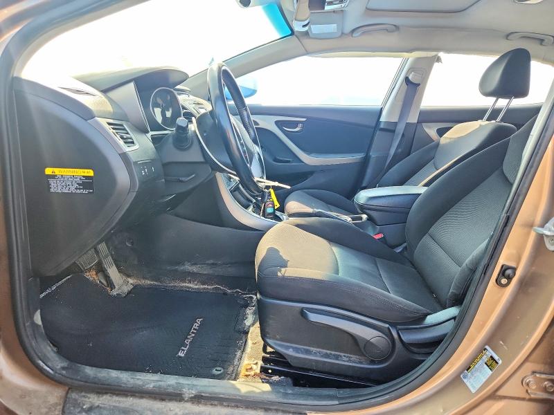 2016 Hyundai Elantra VIN KMHDH4AH2GU535156 COPART salvage auction — FRONT END, On - Permit No Brand - Unfit, sold $525 on 2026-07-28 (photo 7)