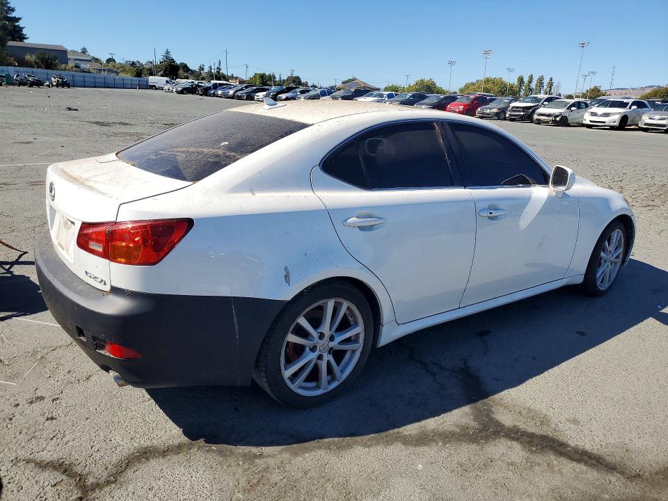 2007 Lexus Is 250 VIN JTHBK262272030993 COPART salvage auction — MECHANICAL, CA - DIS/DLR/EXP ONLY CLEAN TITLE, sold $175 on 2026-07-24 (photo 3)