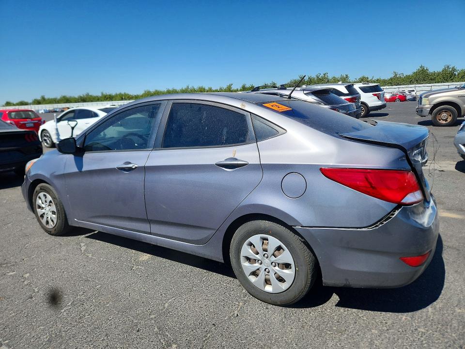 2015 Hyundai Accent VIN KMHCT4AEXFU872320 COPART salvage auction — REAR END, Ca - Salvage Certificate, sold $300 on 2026-07-23 (photo 2)