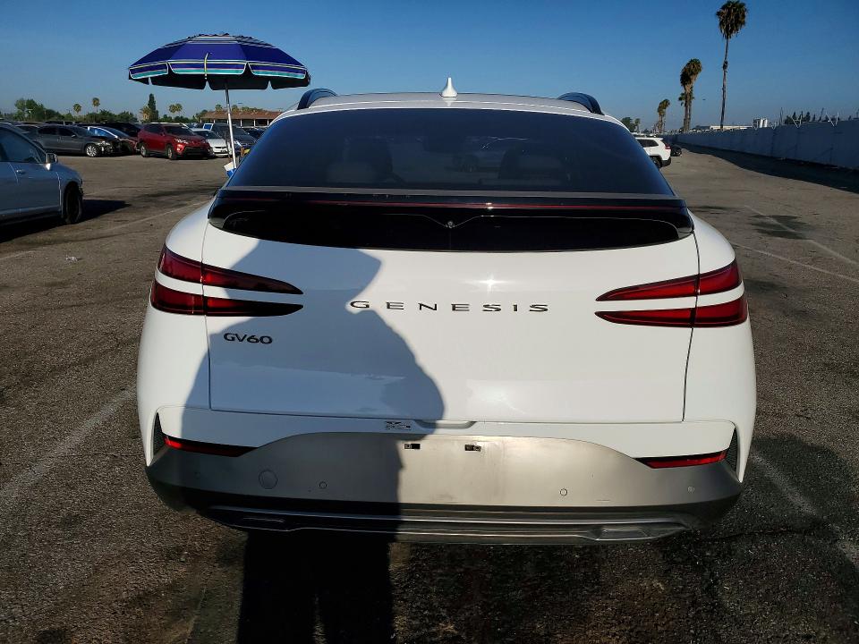 2024 Genesis Gv60 VIN KMUKB4SA8RU022542 COPART salvage auction — MINOR DENT/SCRATCHES, CA - SALVAGE CERTIFICATE, sold $14,300 on 2026-09-04 (photo 6)