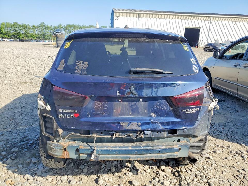 2011 Mitsubishi Outlander sport VIN JA4AR4AU8BZ009573 COPART salvage auction — REAR END, Pa - Certificate Of Salvage, sold $625 on 2026-07-13 (photo 6)