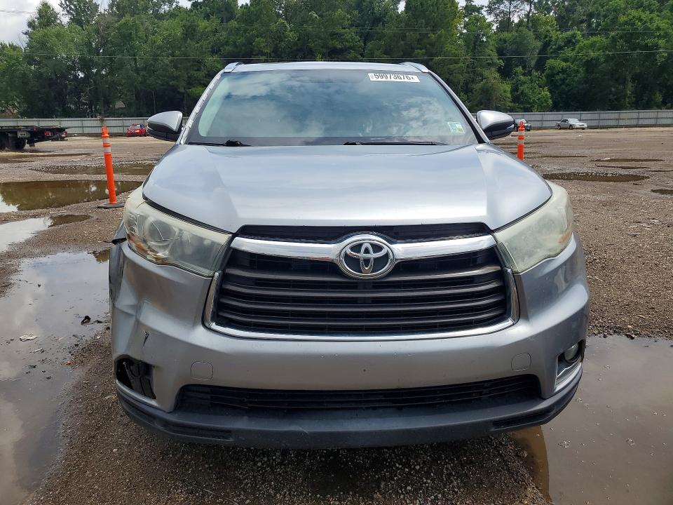 2016 Toyota Highlander VIN 5TDYKRFH3GS169161 COPART salvage auction — FRONT END, La - Cert Of Title-Salvage, sold $8,300 on 2026-07-07 (photo 5)