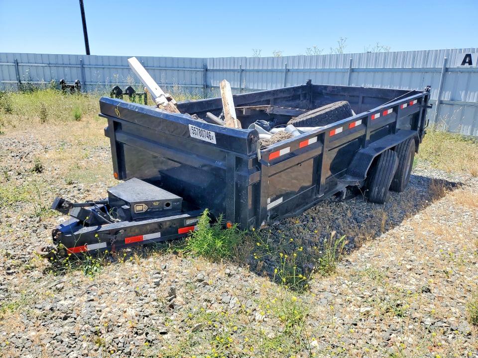 2021 Load trail Dump trailer VIN 4ZEDT1420M1212063 COPART salvage auction — SIDE, CA - SALVAGE CERTIFICATE, sold $2,800 on 2026-09-17 (photo 1)