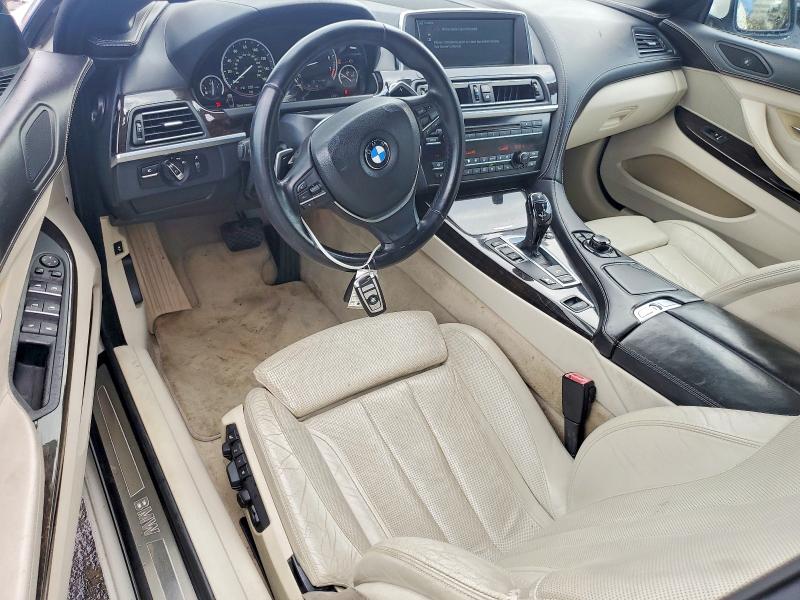 2012 BMW 6er VIN WBALZ3C52CDL70405 COPART salvage auction — NORMAL WEAR, Nj - Certificate Of Title, sold $2,900 on 2026-07-14 (photo 8)