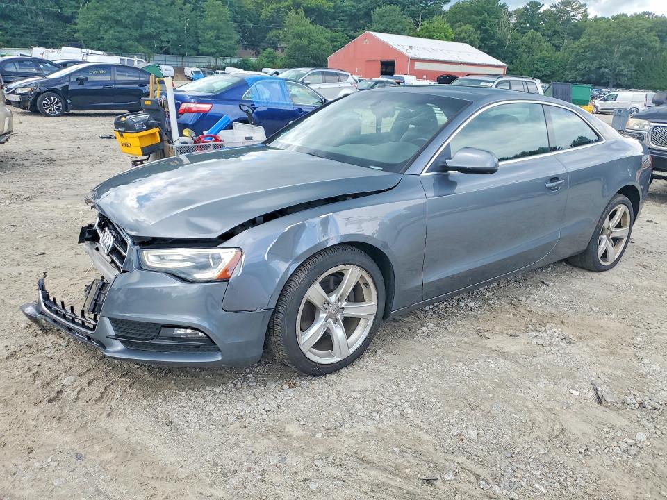 2013 Audi A5 VIN WAULFAFR9DA077342 COPART salvage auction — FRONT END, Ri - Cert Of Title-Reconstructed Sa, sold $400 on 2026-08-03 (photo 1)