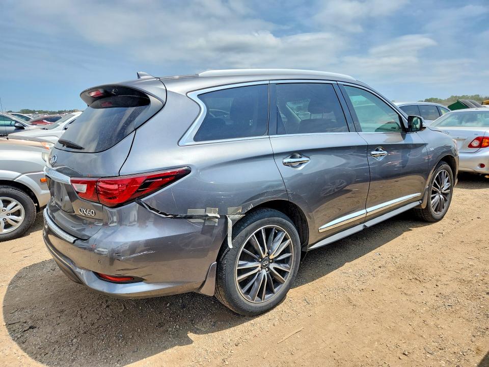 2018 Infiniti Qx60 VIN 5N1DL0MM5JC507266 COPART salvage auction — REAR END, Il - Certificate Of Title, sold $2,750 on 2026-07-23 (photo 3)